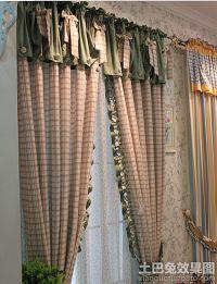 窗帘复古欧美风图片