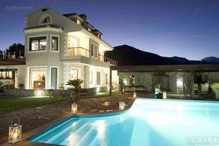 新建欧美别墅图片,现代与自然的完美融合